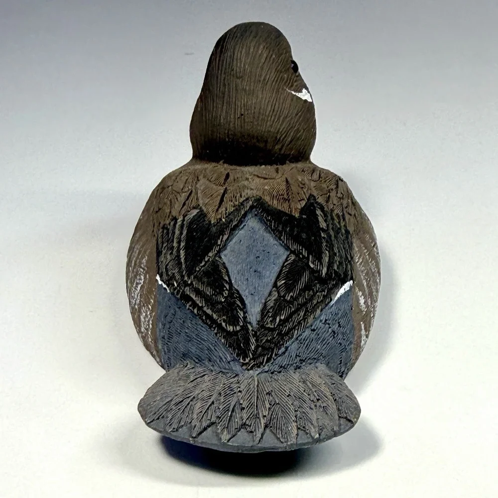 Jennings Decoy Co Bufflehead Duck Miniature Decoy Hand Painted Signed 4.5